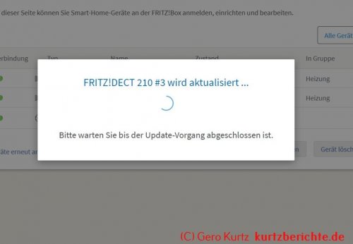 Smarte Steckdose FRITZ!DECT 210 - Aktualisierungshinweis
