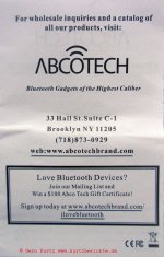 ABCOTECH Bluetooth FM Duschradio