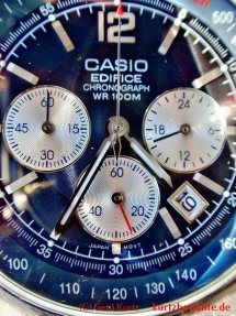 Casio Edifice Herren-Armbanduhr - Ziffernblatt Nahansicht
