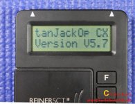 tanJack optic cx 6 Versionsanzeige 