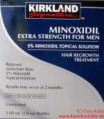 Haarausfall Minoxidil von Kirkland Verpackung Vorderansicht