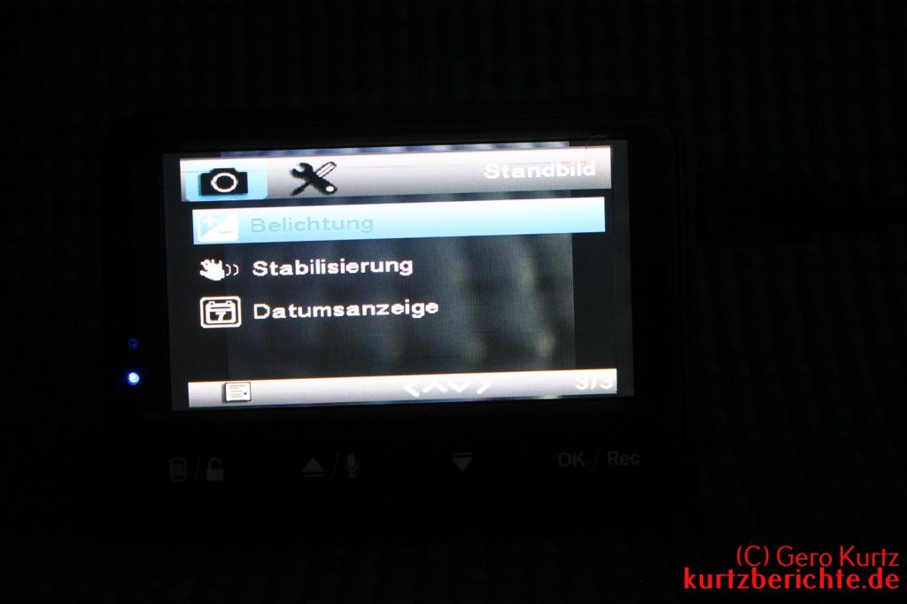 Fodsports DashCam Full HD Car Camera Fotomenü Teil 3