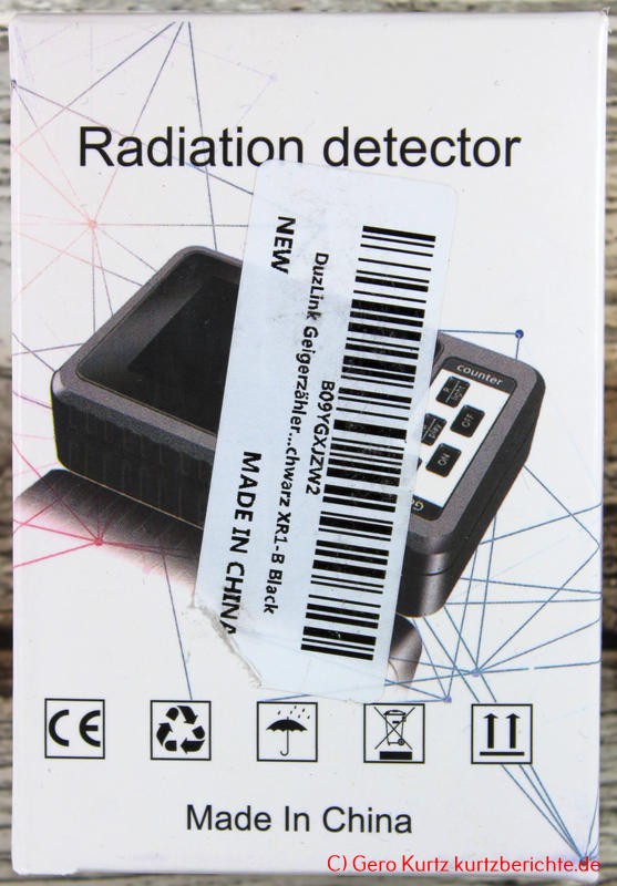 Geigerzähler BR-9B, XR1 - Verpackung Vorderseite