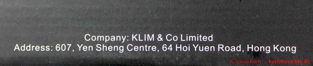 KLIM Domination - Herstellerfirma 