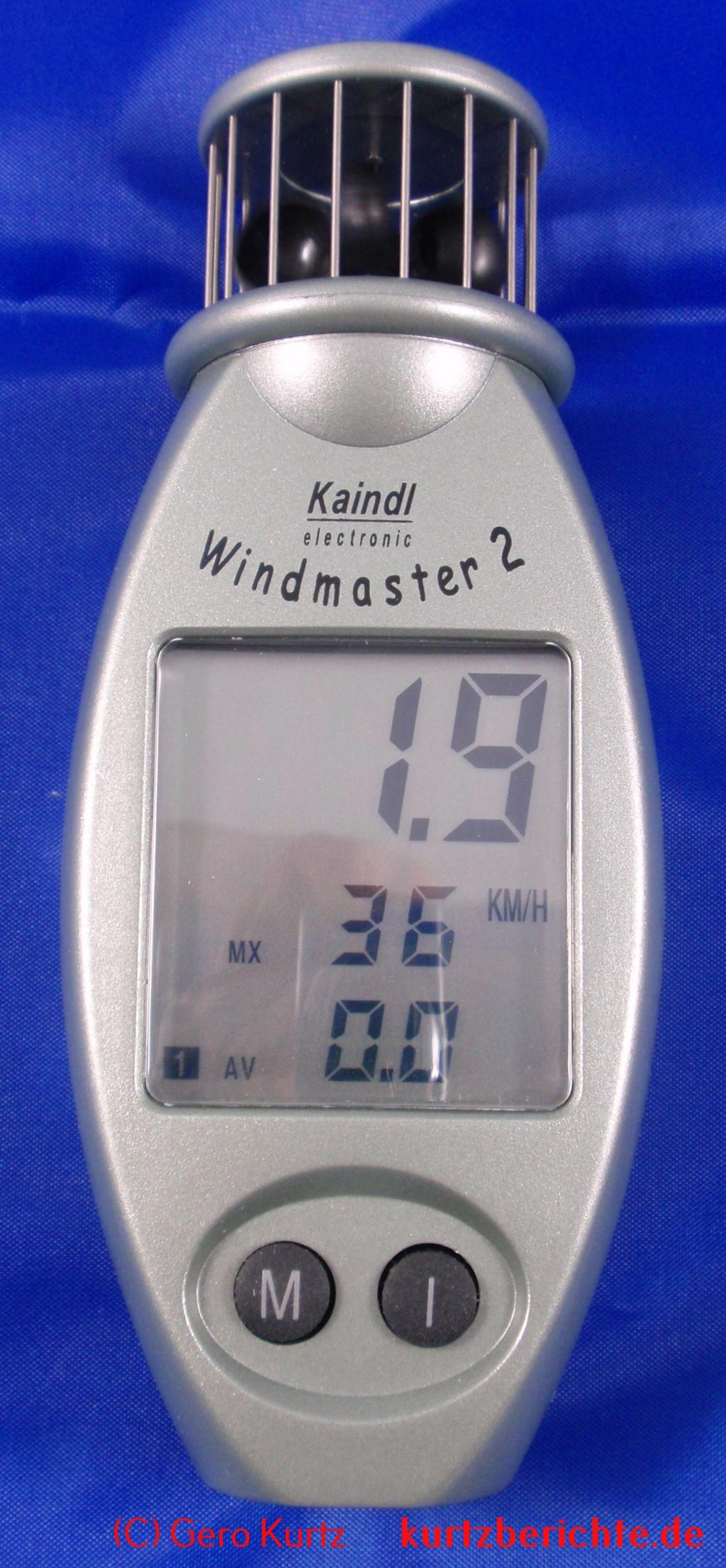 Kaindl Windmaster 2 - Messung