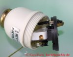 Bankers Lamp Lampenschirmwechsel - Kontaktplatte mit Kabelklemmen