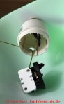 Bankers Lamp Lampenschirmwechsel - Kontaktplatte mit Zugkordel