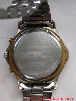 Chronograph von MC - Rückseite