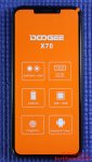 Smartphone DOOGEE X70 - Handy Vorderseite mit Schutzfolie