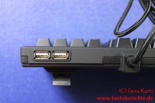 Fnatic Gear Rush Silent LED Pro Gaming Tastatur USB Anschlüsse