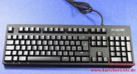 Fnatic Gear Rush Silent LED Pro Gaming Tastatur mit roter Hintergrundbeleuchtung
