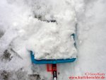 Schneeschieber Gardena KST40 18 Schaufel mit Schnee