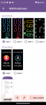 Hotwave Cyber X 2023 Smartphone - verschiedene Designs des hinteren Bildschirms
