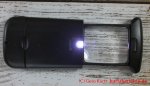 Kaiser Fototechnik Taschenlupe "mobile" - Lupe ausgezogen Rückseite mit LED