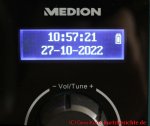 MEDION E66877 DAB+ Baustellenradio - Standby Anzeige