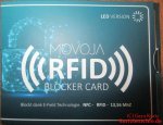 MOVOJA RFID Blocker Karte - Verpackung Vorderseite