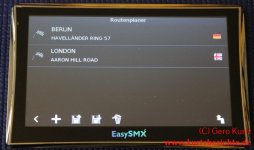 Navi EasySMX 84H 3 Route Berlin-London