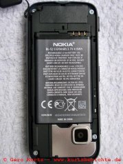 Handy Nokia 5320 - geöffnete Rückseite