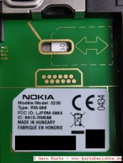 Handy Nokia 5320 - Typenschild