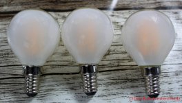 Osram LED Base Classic P Lampe E14 in Tropfenform - drei LED Lampen