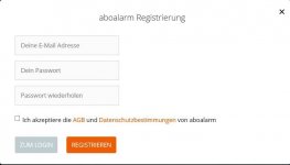 aboalarm Registrierung