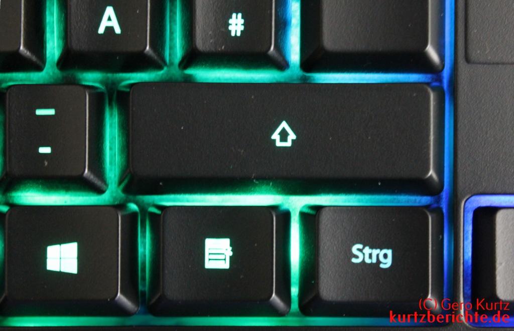 KLIM Chroma Tastatur - grün beleuchtete Tasten