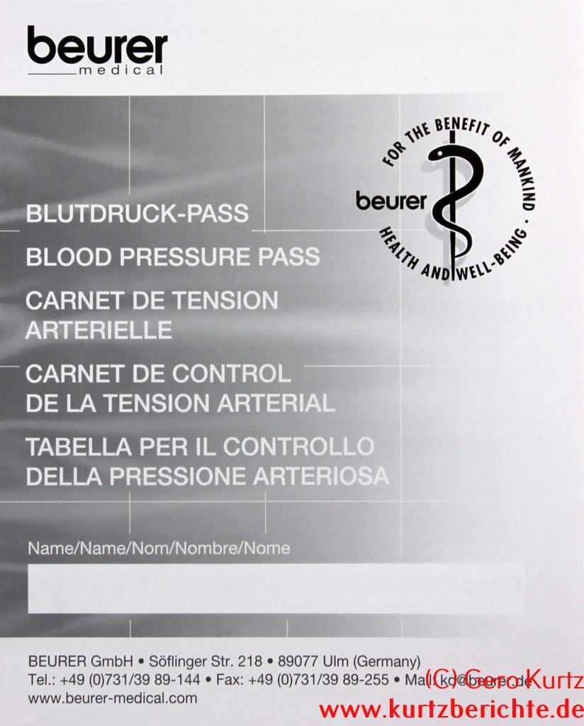 beurer BM85 Blutdruckpass